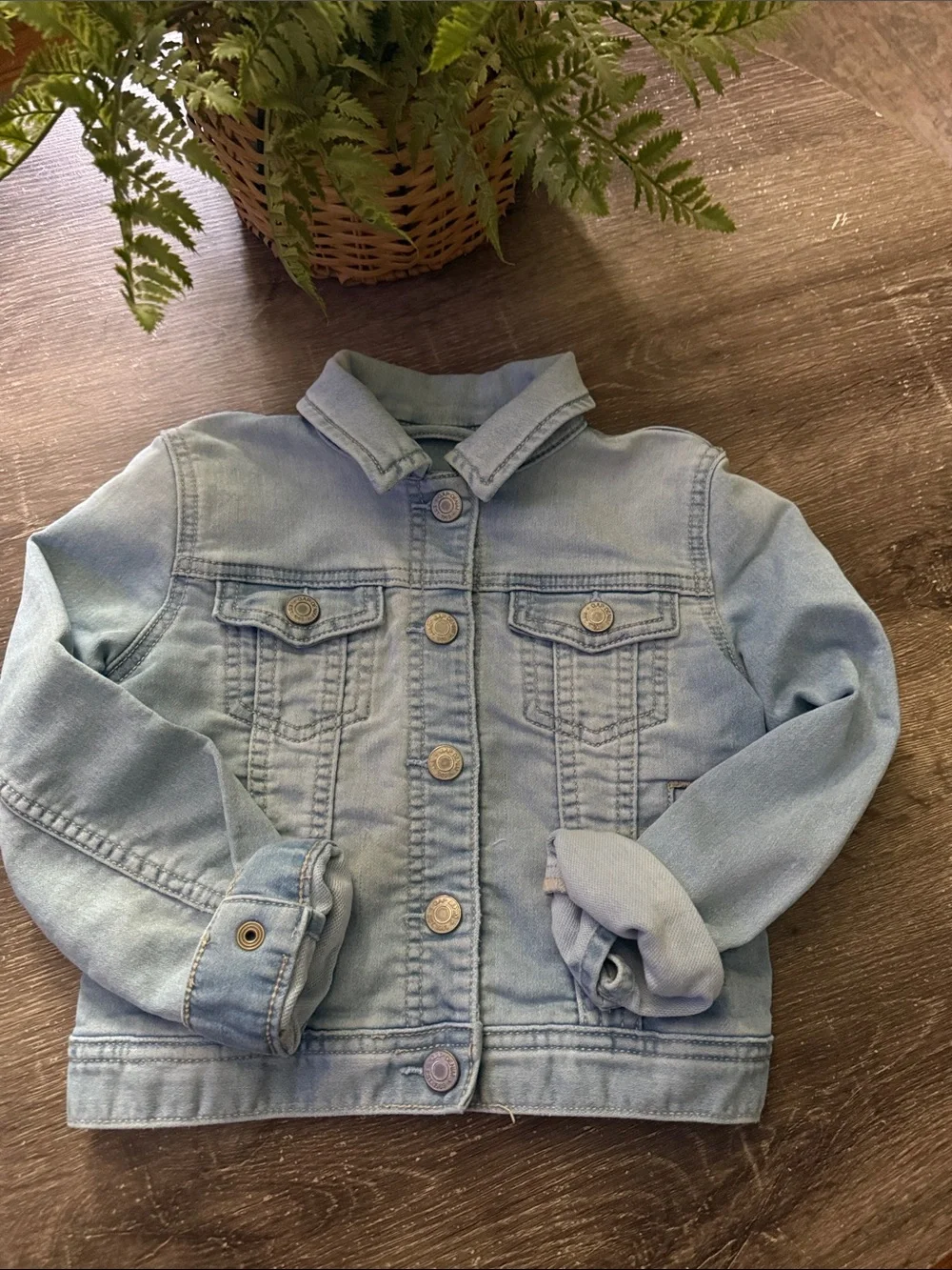 GAP Light Blue Kids Denim Jacket - Button Front